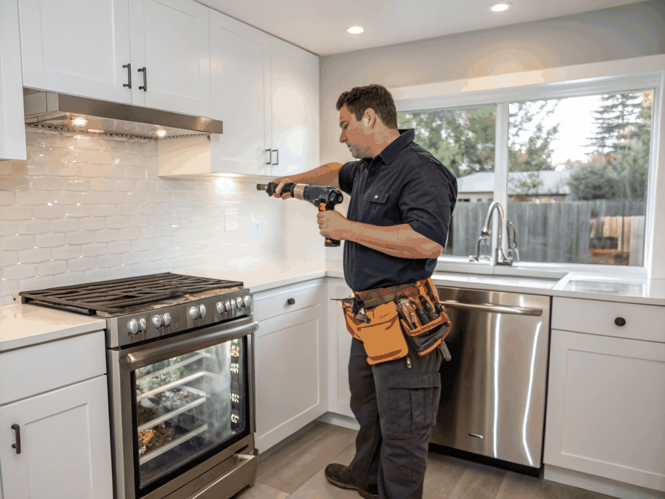 Professional appliance repair technician servicing home equipment in Alpharetta