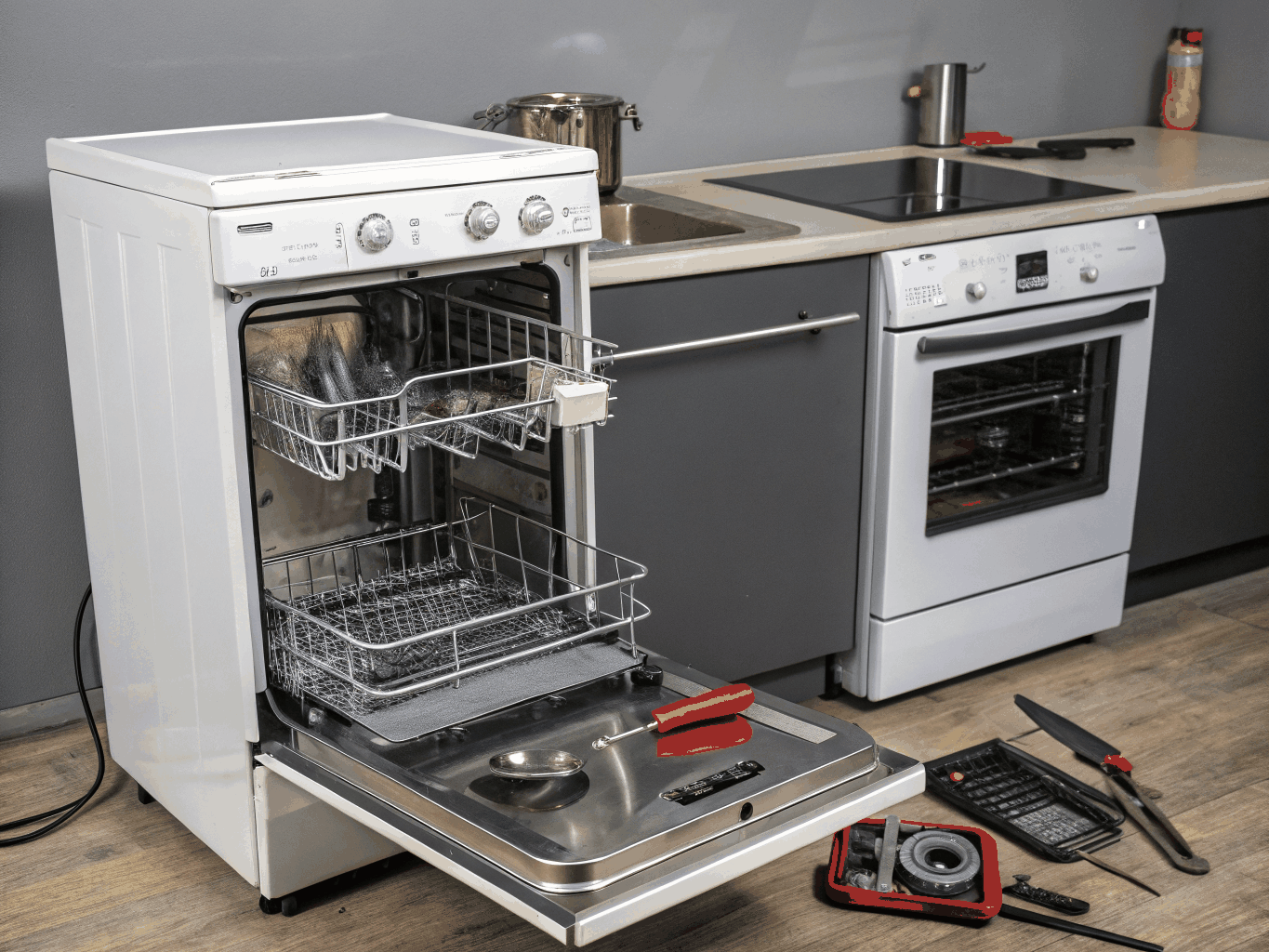 Electrolux stainless steel dishwasher repair and pump testing