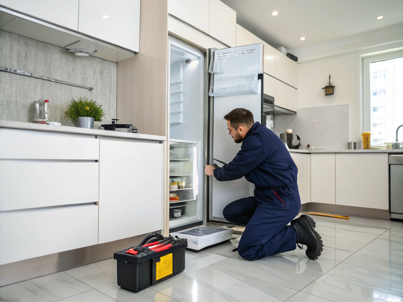 Frigidaire French door stainless steel refrigerator repair service